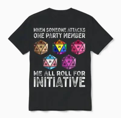 Wenn Jemand Ein Gruppenmitglied Angreift D20 Dice Lgbtq Ally Unisex T-Shirt - Black