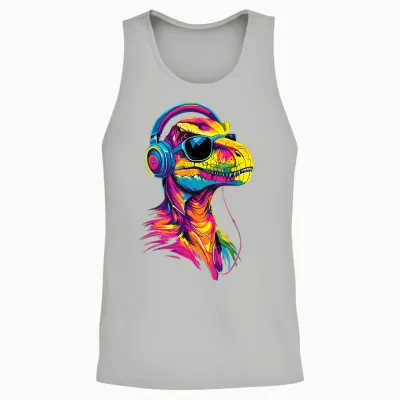 Raptor Velociraptor Dinosaur I Love Dinos Raptors Unisex Tank Top - Ash