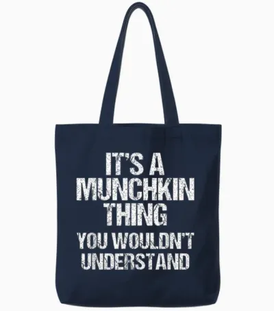 Es Ist Eine Munchkin-Sache (du Würdest Es Nicht Verstehen) Munchkin Cat Tote Bags - Navy