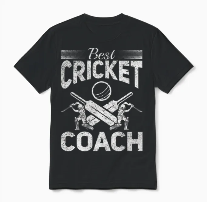 Cricketing Cricket Player - Best Cricket Coach Unisex T-Shirt in Black