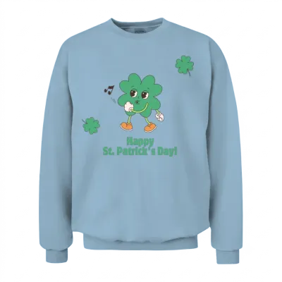 Happy St. Patrick's Day Unisex Sweatshirt - Light Blue