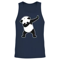 Dab Life Panda Dance Funny Unisex Tank Top - Navy – 2