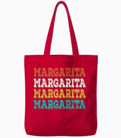 Margarita Funny Tote Bags - Red