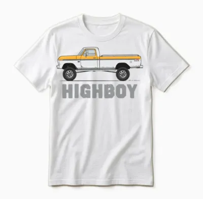 Highboy Chrome Yellow Unisex T-Shirt - White