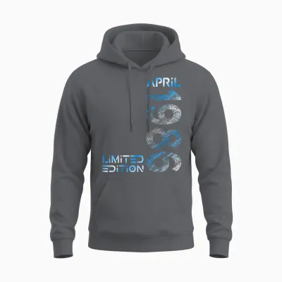 Limited Edition April 1986 Mann Frau 40. Geburtstag Unisex Hoodie - Charcoal