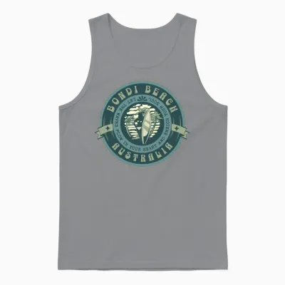 Bondi Beach Surfer Girl Unisex Tank Top - Sport Grey