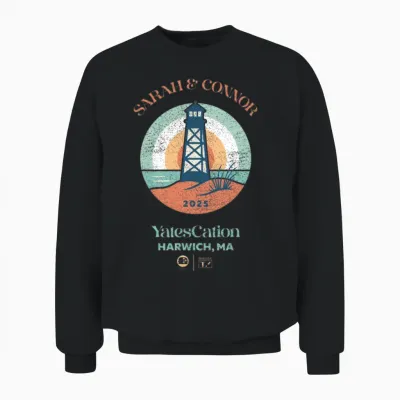 Sarah & Connor - Yatescation 2025 - Lighthouse Unisex Sweatshirt - Black