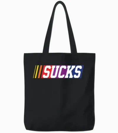 Nascar Sucks Tote Bags - Black