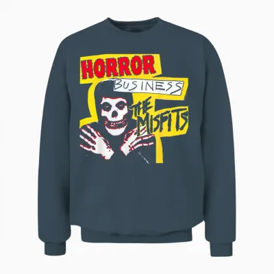 Misfits Horror Business T-Shirt, Black Unisex Sweatshirt - Dark Heather