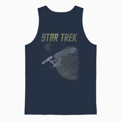 Star Trek: the Original Series Vintage Enterprise Unisex Tank Top - Navy