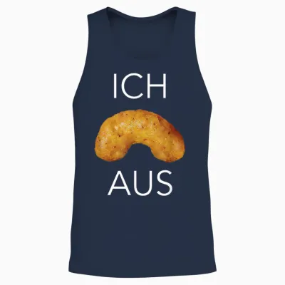 Ich Flip Aus Peanut Flip T-Shirt, Black, S Unisex Tank Top - Navy