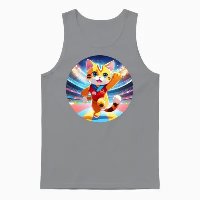 Champion Cat Wins Olympic Games Unisex Tank Top - Sport Grey