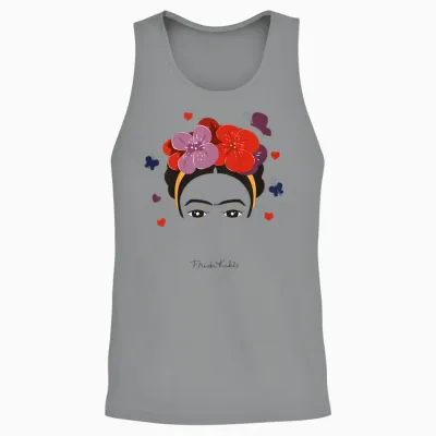 Children's Frida Kahlo Kids - Variety of Items T-Shirt, Pink Unisex Tank Top - Sport Grey