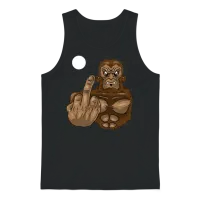 Bigfoot Sasquatch Animal Cryptid Monster Yeti Gift Unisex Tank Top - Black – 1