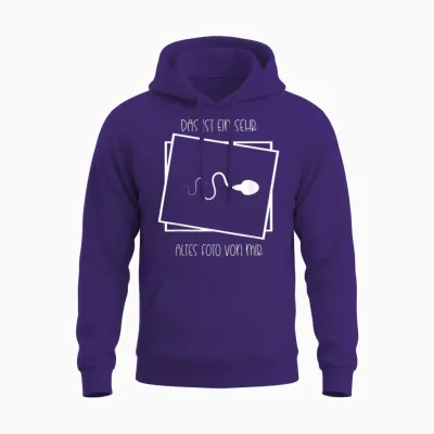 Lustige Sprüche - Das Ist Ein Sehr Altes Foto Von Mir Unisex Hoodie - Purple