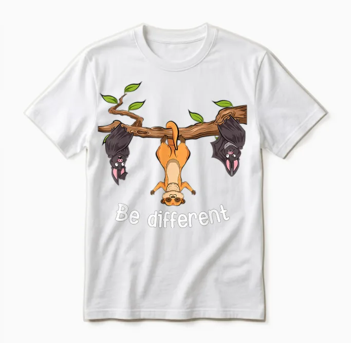 Be Different Erdmännchen Unisex T-Shirt in White