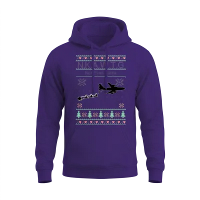 Kc-135 Nkawtg Not Even Santa Unisex Hoodie - Purple