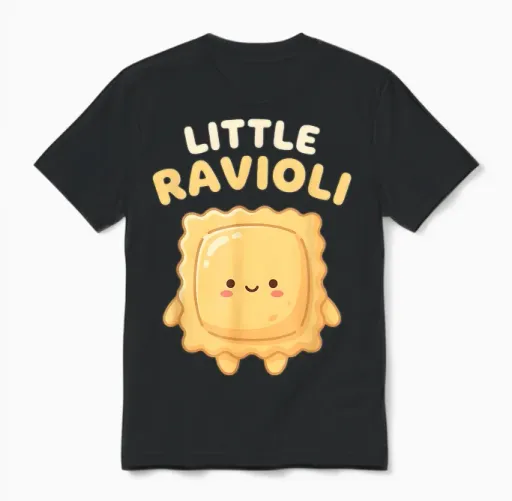 Petits Raviolis Unisex T-Shirt in Black