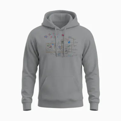 Home Alone Christmas Kevin's Battle Plan Drawing T-Shirt, Black, S Unisex Hoodie - Sport Grey