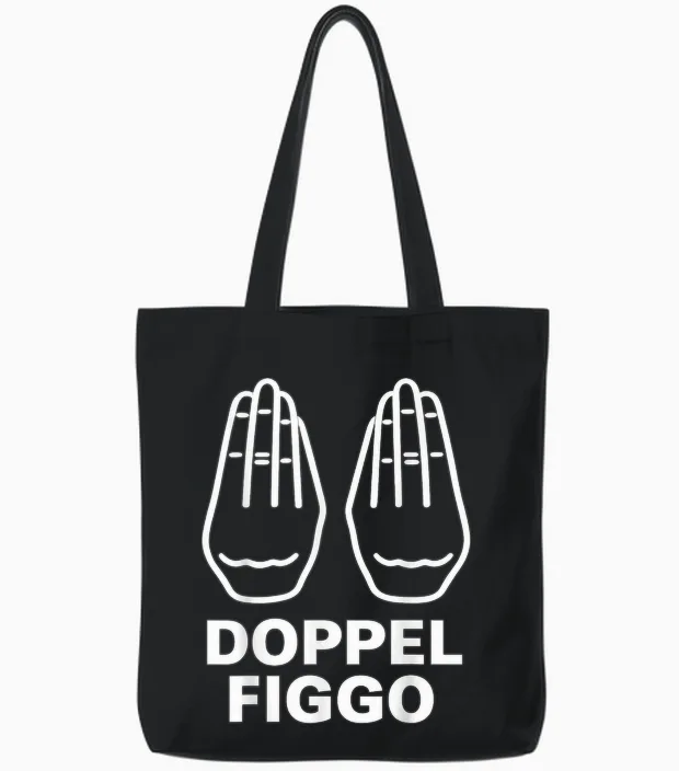 Double Figgo Legally Secured Tote Bags in Black