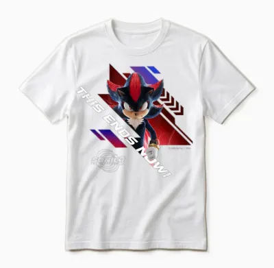 Sonic the Hedgehog 3 - Shadow This Ends Now Unisex T-Shirt - White