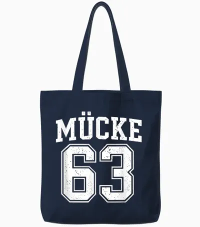 Mücke 63 Vintage Retro Cult Design Tote Bags - Navy
