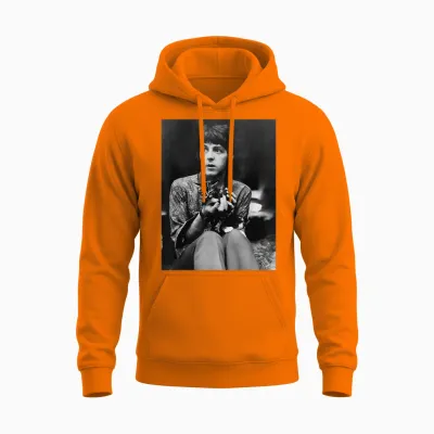 The Beatles Paul Mccartney Sgt Pepper's Era 1967 Unisex Hoodie - Safety Orange