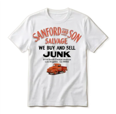 Sanford & Son Classic Tv Salvage Unisex T-Shirt - White