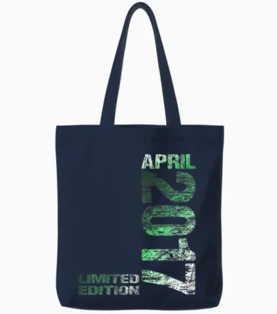 April 2017 Junge Mädchen 9. Geburtstag Limited Edition Tote Bags - Navy