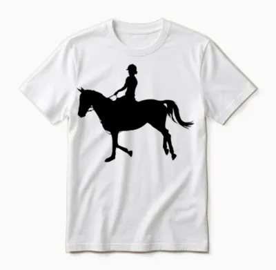 Equestrian, Horse Riding, Horse, Competition Unisex T-Shirt - White