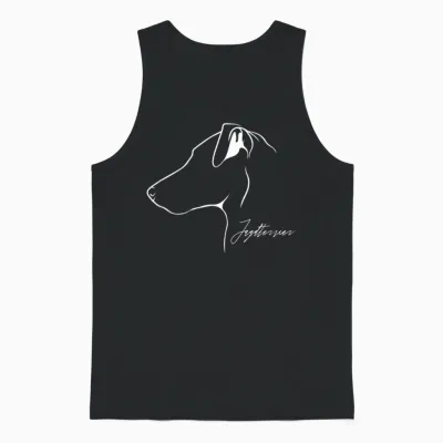 Deutscher Jagdterrier Profil Hunderasse Hund Hunde Jagdhunde Unisex Tank Top - Black