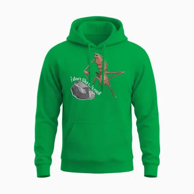 Marcus the Worm I Don't Like This Rock Unisex Hoodie - Irish Green