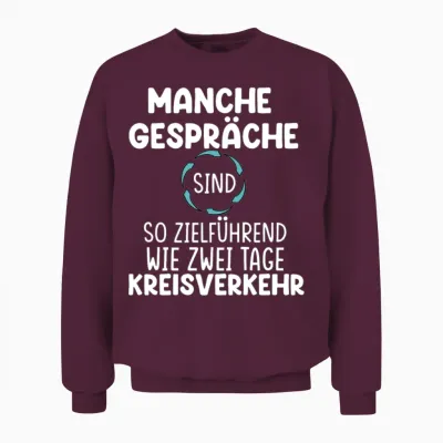 Funny German Quote Unisex Sweatshirt - Maroon