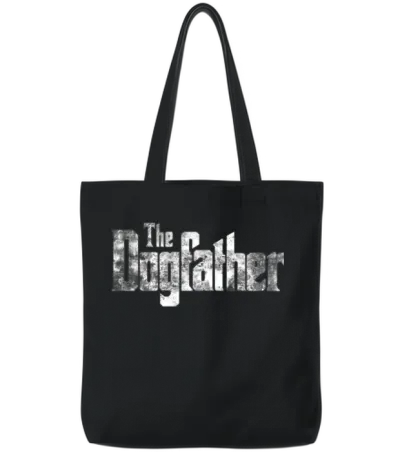 Dog Father Tote Bags - Black