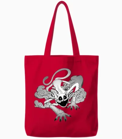 Children's Poppy Playtime Catnap Exhaling Smoke Tote Bags - Red