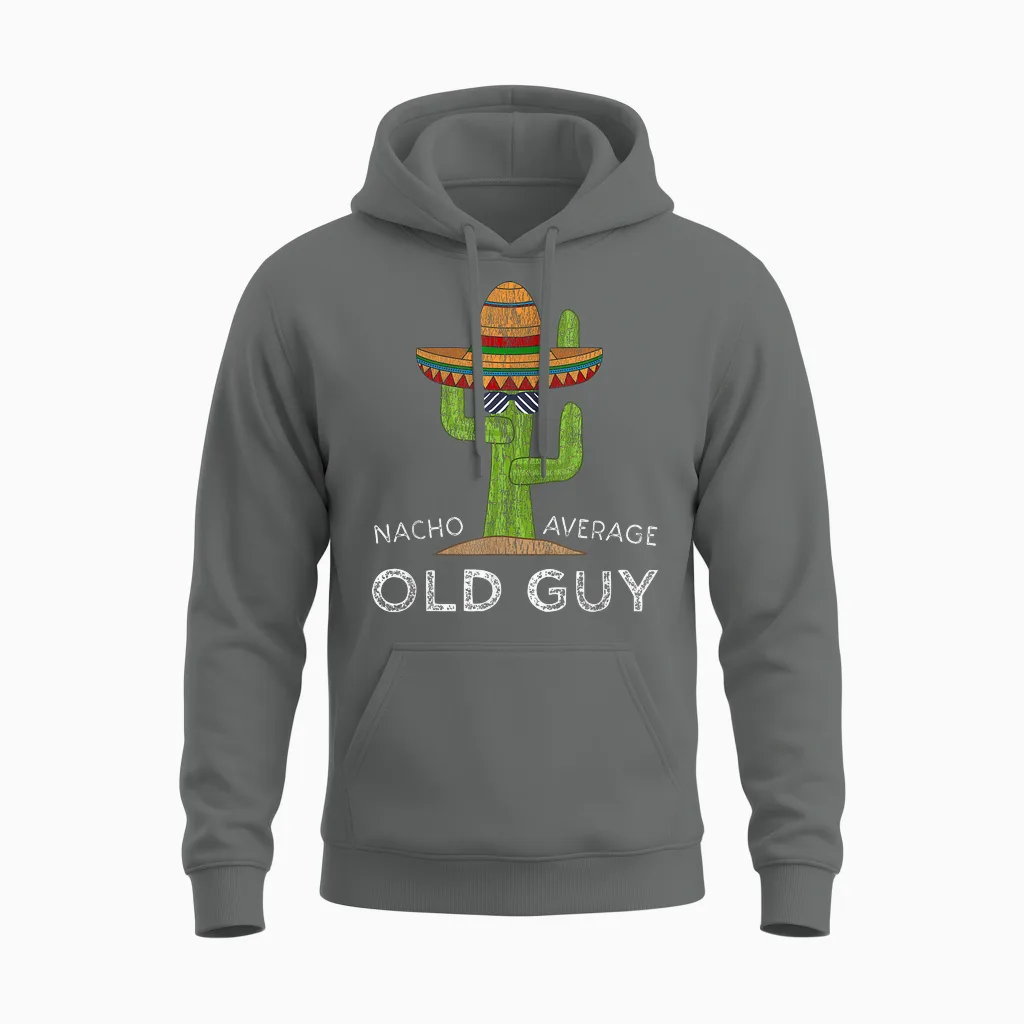 Fun Hilarious Old Guy Humor Saying | Funny Old Man Unisex Hoodie in Graphite Heather
