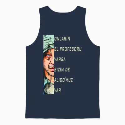 Aliço Cukur Profesor Unisex Tank Top - Navy
