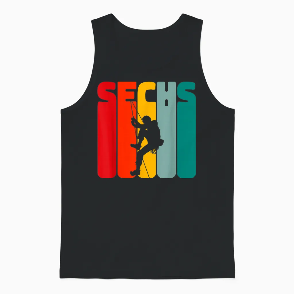 Kletterer Boulderer 6 Jahre Jungen Klettern 6 Geburtstag Unisex Tank Top in Black