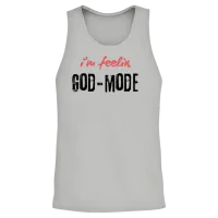 Feelin God Mode Christian & Faith Unisex Tank Top - Ash – 2
