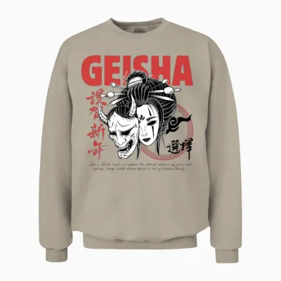 Geisha Unisex Sweatshirt - Sand