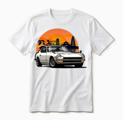 Datsun 280z Jdm Cars & Muscle Unisex T-Shirt in White