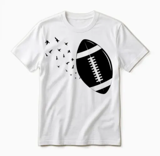 Football Ball American Football Game Football Play Unisex T-Shirt in White