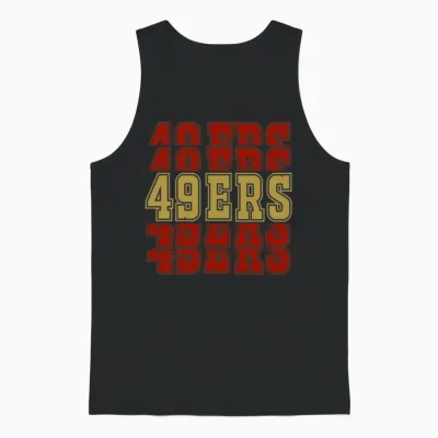 49ers Unisex Tank Top - Black