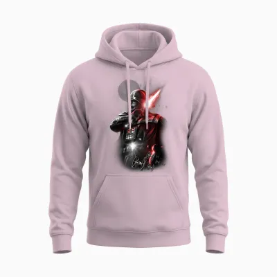 Star Wars Darth Vader Lightsaber Portrait Unisex Hoodie - Light Pink