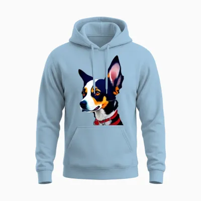 Funny Dog Unisex Hoodie - Light Blue