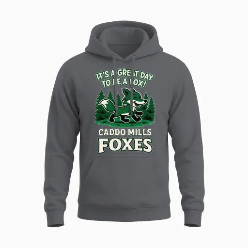 It's a Great Day to Be a Fox! Unisex Hoodie in Charcoal