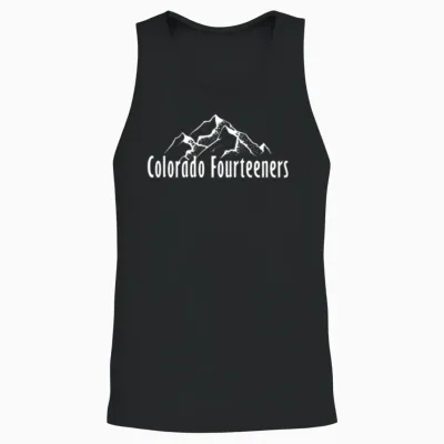 Colorado Fourteeners 2 Sided 14ers Unisex Tank Top - Black