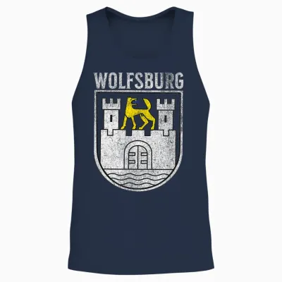 Wolfsburg Allemagne Unisex Tank Top - Navy