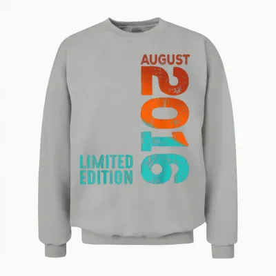 Août 2016 Année 2016 Rétro 2016 Vintage 2016 Depuis 2016 Unisex Sweatshirt - Ash