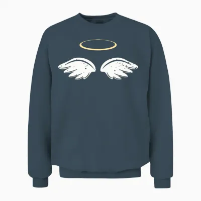 Angel Angel Wings Halo Innocent Costume Children Unisex Sweatshirt - Dark Heather